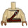 LEGO Tostado Tusken Raider con Cabeza Picos y Diagonal Correa Minifigura Torso (973 / 76382)