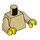 LEGO Tan Undecorated Torso with Tan Arms and Yellow Hands (76382 / 88585)