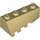 LEGO Beige Kiila 2 x 4 Sloped Oikein (43720)