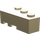 LEGO Zandbruin Wig Steen 3 x 2 Rechtsaf (6564)
