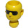 LEGO Technic Action Figure Head with Black Sun Glasses (2707)