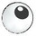 LEGO Technic Balle avec Noir Eye avec blanc Pupil (18384 / 103789)