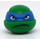 LEGO Teenage Mutant Ninja Turtles Head with Leonardo Blue Mask and Frown (13007)