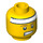 LEGO Tennis Ace Head (Recessed Solid Stud) (3626 / 10017)