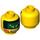 LEGO Terabyte Minifigure Head (Recessed Solid Stud) (3626 / 18307)