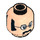 LEGO The Beatles - John Minifigure Head (Recessed Solid Stud) (3626 / 29739)