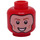 LEGO The Flash Minifigure Head (Recessed Solid Stud) (3626 / 37070)