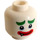 LEGO The Joker Head (Recessed Solid Stud) (3626 / 29275)