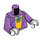 LEGO The Joker met Medium Lavendel Pak en Donkergroen Haar Minifiguur Torso (973 / 76382)