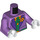 LEGO The Joker met Medium Lavendel Pak en Groen Haar Minifiguur Torso (973 / 76382)