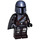 LEGO The Mandalorian mit Umhang und Einfach Kopf mit Silber Rüstung Minifigur