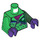 LEGO The Riddler met Green en Dark Green Suit Minifig Torso (973 / 76382)