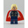 LEGO Thor mit Dark Blau Anzug und Starched Umhang Minifigur