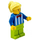 LEGO Ticket booth operator minifiguur