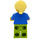 LEGO Ticket booth operator minifiguur