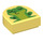 LEGO Fliese 1 x 1 Hälfte Oval mit Frosch (24246 / 90938)