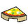 LEGO Tegel 1 x 1 Kwart Cirkel met Pizza Slice (25269 / 101789)