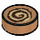 LEGO Tile 1 x 1 Round with Cinnamon Roll (39557 / 98138)