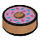 LEGO Tuile 1 x 1 Rond avec Pink Doughnut avec Sprinkles (35380 / 73786)