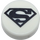 LEGO Tile 1 x 1 Round with Superman Logo (36647 / 98138)