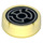 LEGO Tuile 1 x 1 Rond avec Jaune Lantern logo Paterne (35380)