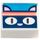LEGO Tile 1 x 1 with Cat Face with Groove (3070)