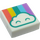 LEGO Tile 1 x 1 with Cloud and Rainbow with Groove (3070 / 49610)