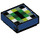 LEGO Tile 1 x 1 with Eye Of Ender Decoration with Groove (3070 / 25085)