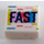 LEGO Tile 1 x 1 with &#039;FAST&#039; with Groove (3070)