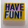 LEGO Tile 1 x 1 with &#039;HAVE FUN!&#039; with Groove (3070)