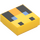 LEGO Tile 1 x 1 with Passive Bee Face with Groove (3070 / 76971)