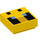 LEGO Tile 1 x 1 with Passive Bee Face with Groove (3070 / 76971)