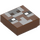 LEGO Tile 1 x 1 with Pixelated Cow Face with Groove (3070)