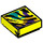 LEGO Tile 1 x 1 with Zebra Stripes on Yellow with Groove (3070 / 82868)