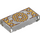 LEGO Tile 1 x 2 with Gold Decorations with Groove (3069 / 115459)