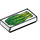 LEGO Tile 1 x 2 with Green Gai Lan with Groove (3069 / 49926)