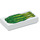 LEGO Tile 1 x 2 with Green Gai Lan with Groove (3069 / 49926)