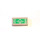LEGO Tile 1 x 2 with Green Targeting Sticker with Groove (3069)