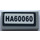 LEGO Tile 1 x 2 with &quot;HA60060&quot; Sticker with Groove (3069)