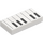 LEGO Tile 1 x 2 med Piano Keys med Rille (3069 / 67047)