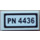 LEGO Tile 1 x 2 with &#039;PN 4436&#039; Sticker with Groove (3069)