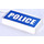 LEGO Tile 1 x 2 with Police (Preprinted) with Groove (3069 / 93073)