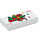 LEGO Tile 1 x 2 with Red and Green Joker Card Pattern with Groove (3069 / 18709)