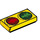 LEGO Tuile 1 x 2 avec rouge et Green Minifigure Crosswalk Sign avec rainure (3069 / 21193)