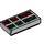 LEGO Tile 1 x 2 with Time Machine Pattern with Groove (3069 / 15260)