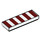 LEGO Tile 1 x 3 with 5 Dark Red Stripes (1546 / 63864)