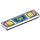 LEGO Piastrella 1 x 4 con Headlights e Gold Cuore (2431 / 80072)