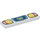 LEGO Tegel 1 x 4 met Headlights en Gold Hart (2431 / 80072)