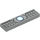 LEGO Flise 1 x 4 med Iron Mand Bryst Blå Cirkel (2431)