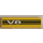 LEGO Tile 1 x 4 with &#039;V8&#039; and Black Stripes Sticker (2431)